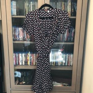*EUC* Yumī apple print wrap dress